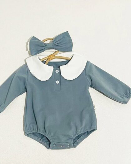 Body polo de naissance rétro chic