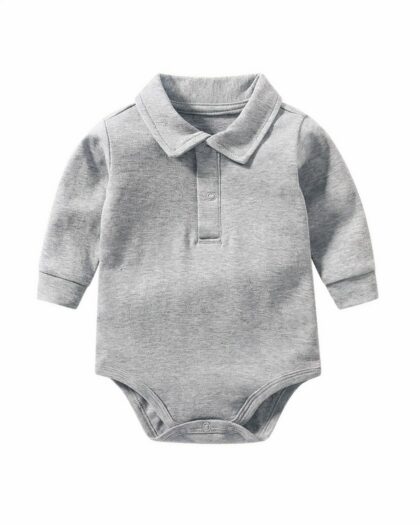 Body polo manches longues pour bébé