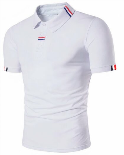 Polo à manches courtes et drapeau français pour homme