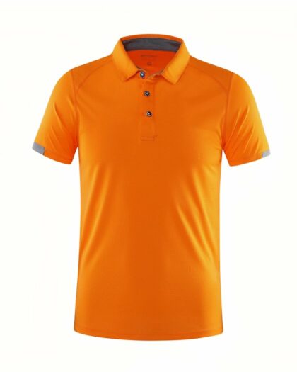 Polo à manches courtes et tissu respirant pour homme