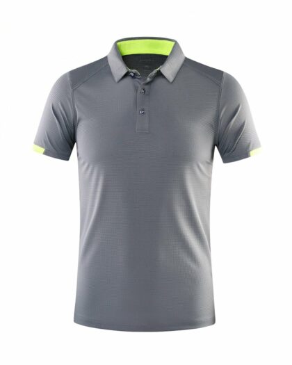 Polo à manches courtes et tissu respirant pour homme