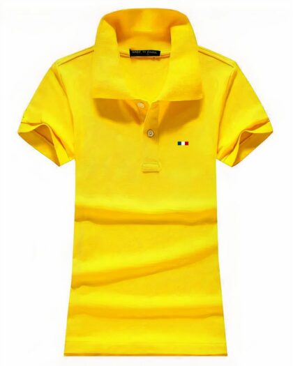 Polo brodé logo France pour femme