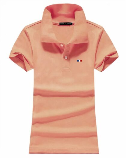 Polo brodé logo France pour femme