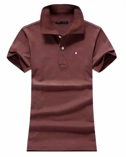 Polo brodé logo France pour femme