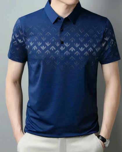 Polo chic à motifs discrets pour homme