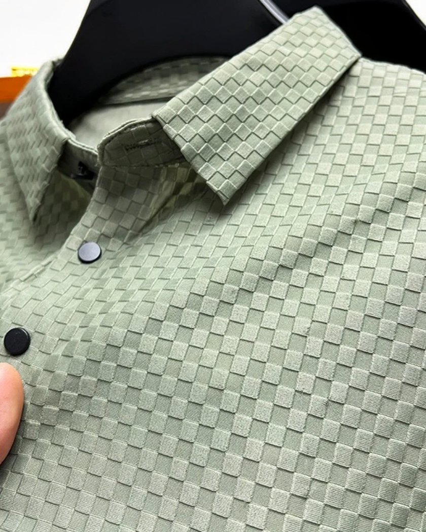 Polo Chic Imprime Carreaux Pour Homme 4