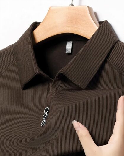 Polo chic tissu rayé pour homme