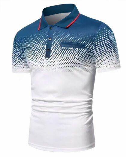 Polo de golf à fausse poche pour homme