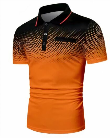 Polo de golf à fausse poche pour homme
