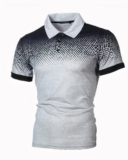 Polo de golf moucheté pour homme