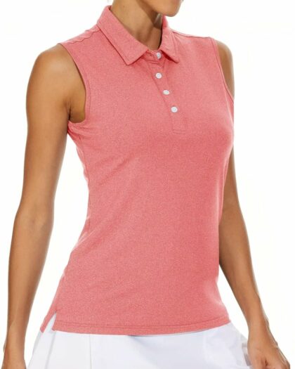 Polo de golf pour femme sans manches