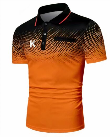 Polo de sport à manches courtes pour homme avec un K