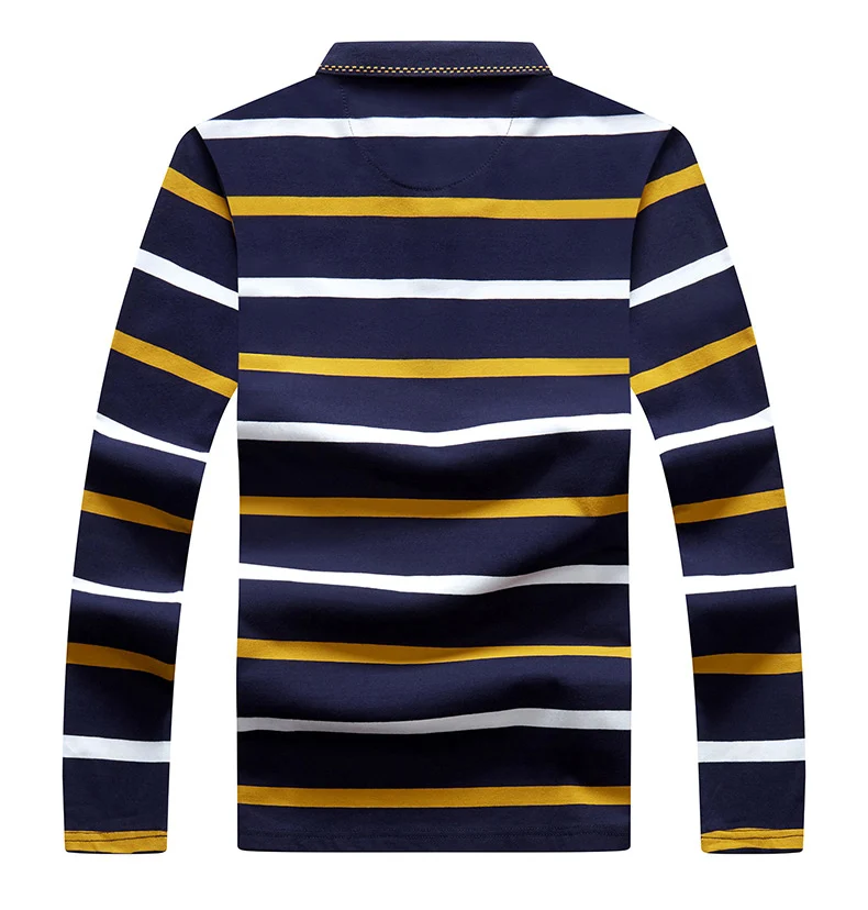 Polo Raye A Manches Longues Pour Homme