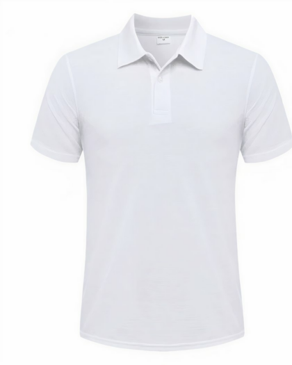 Polo simple à manches courtes pour homme
