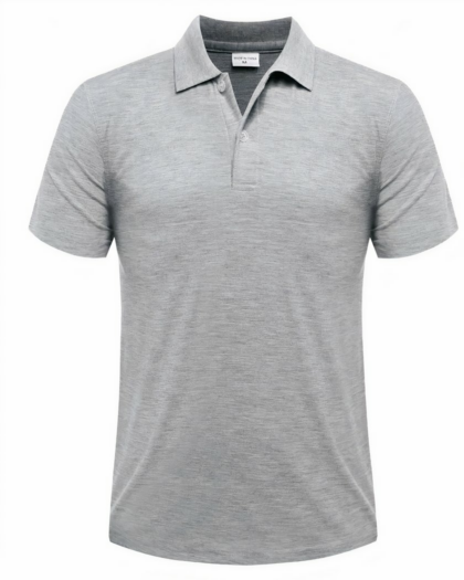 Polo simple à manches courtes pour homme
