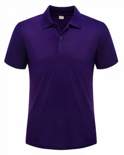 Polo simple à manches courtes pour homme