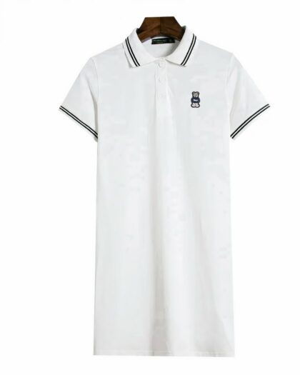 Robe polo en coton pour femme