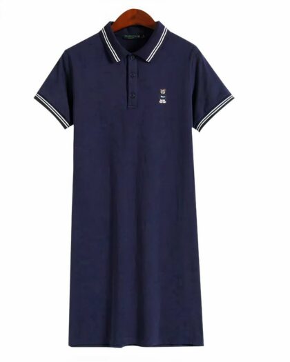Robe polo en coton pour femme