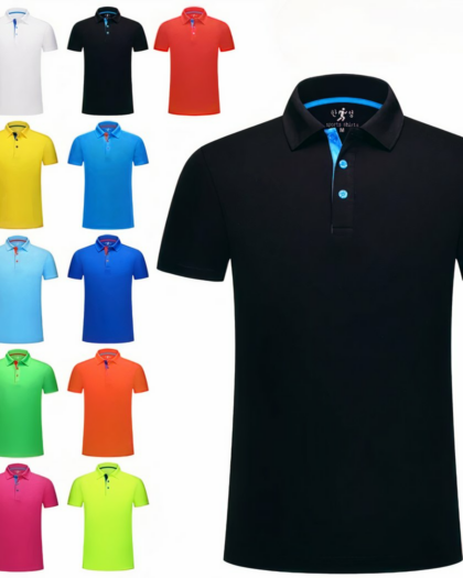 Polo à manches courtes, noir et les 10 autres couleurs