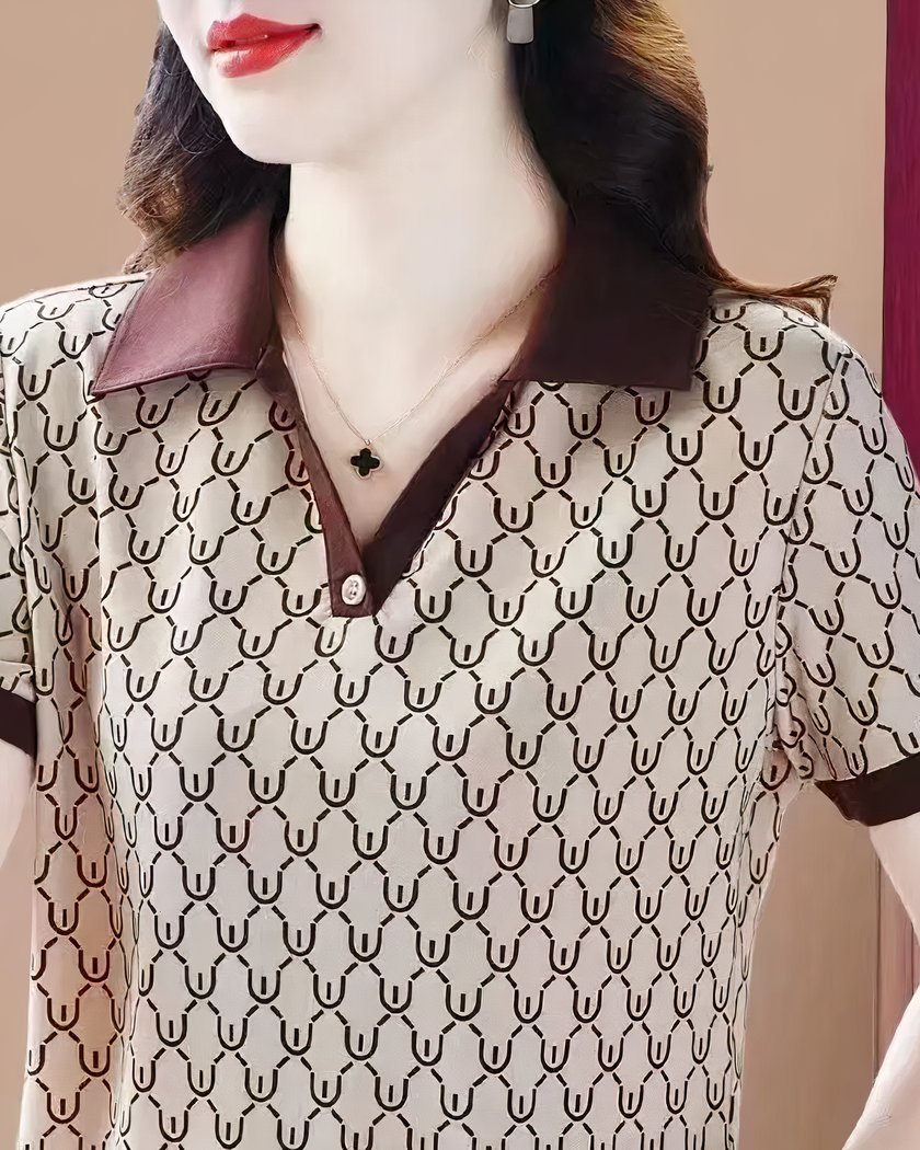 Polo Femme Chic Un Bouton 6