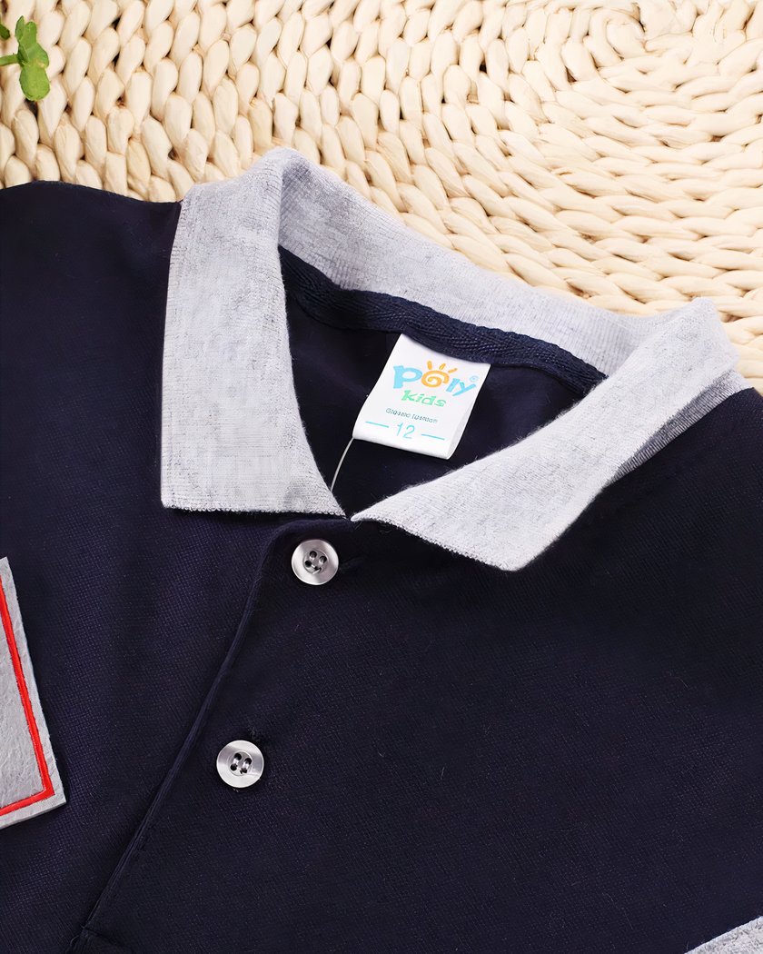 Polo Rugby Classique Pour Enfant A Manches Courtes De 2 A 14 Ans