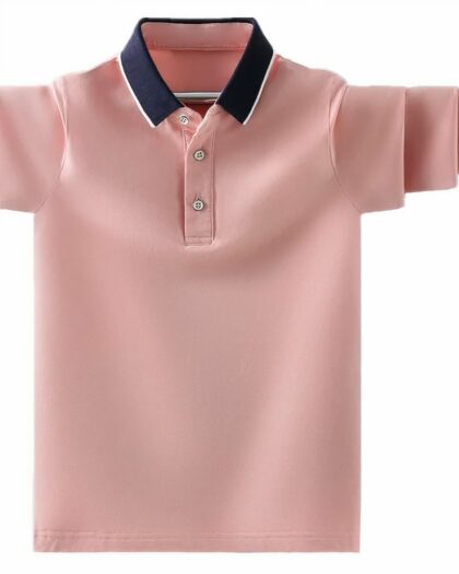 Polo rose manches longues rose