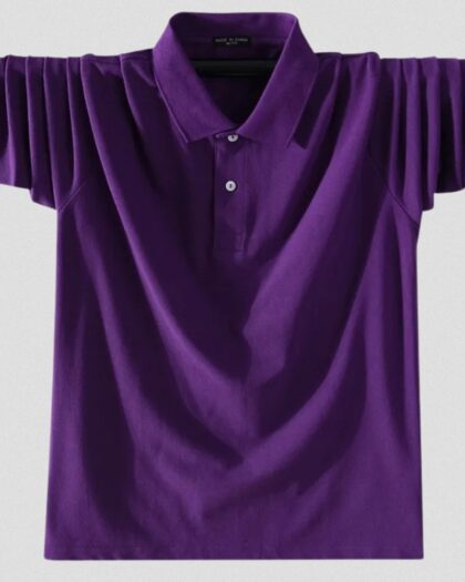 Polo manches longues pour homme 100% coton